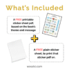 What’s Included in Parcel for Book A Free Sticker Sheet printable, and a plain Sheet by Wasatic